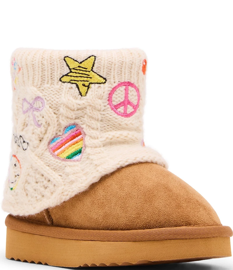 Steve Madden Girls' T-Swayy Sweater Cuff Boots (Infant)