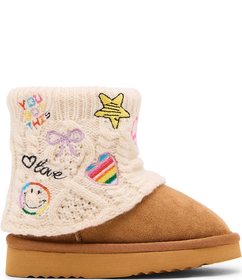 Steve Madden Girls' T-Swayy Sweater Cuff Boots (Infant)