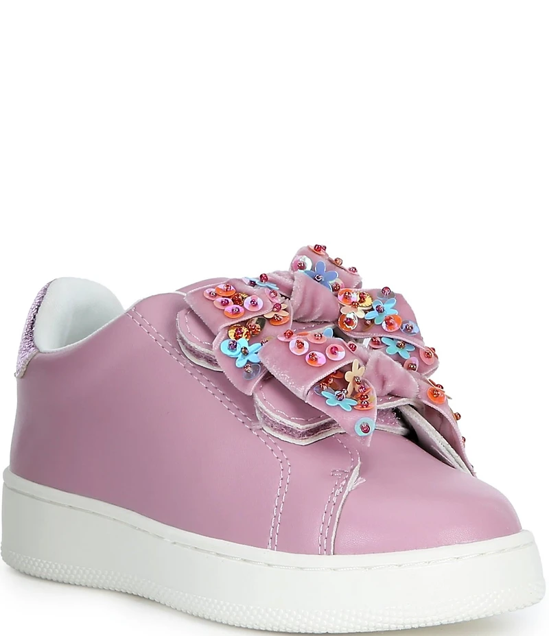 Steve Madden Girls' T-Tales Embellished Bow Sneakers (Toddler)