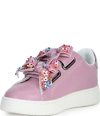Steve Madden Girls' T-Tales Embellished Bow Sneakers (Toddler)