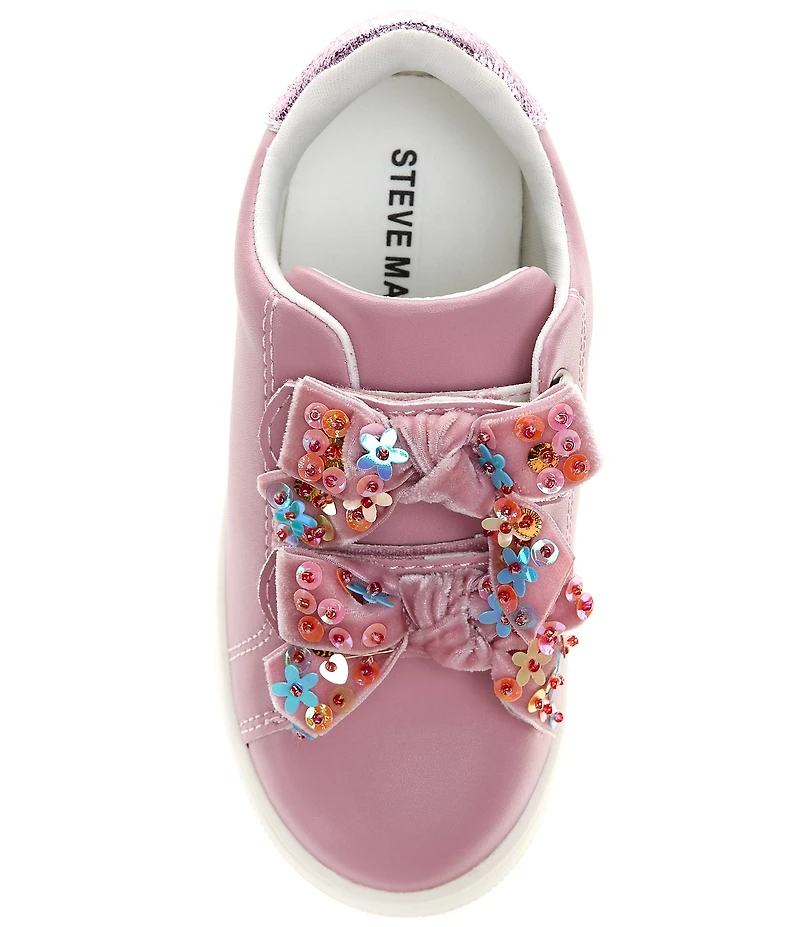 Steve Madden Girls' T-Tales Embellished Bow Sneakers (Toddler)