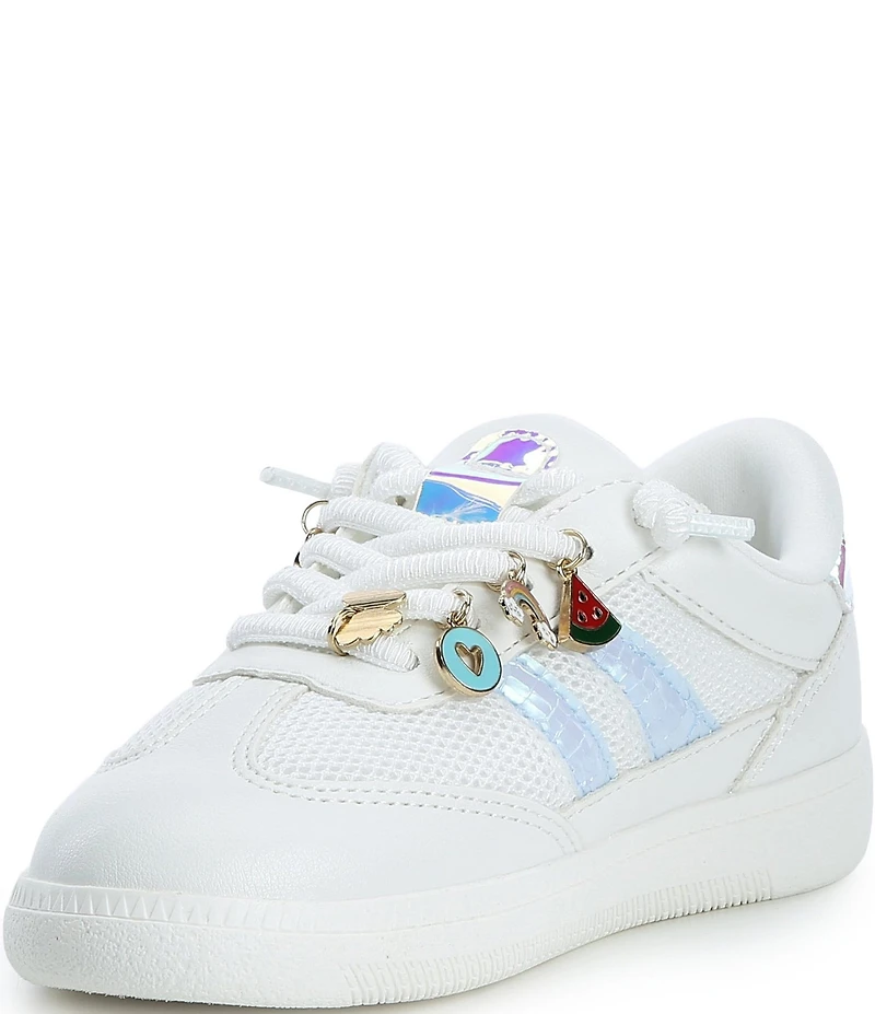 Steve Madden Girls' T-Verdict Iridescent Charm Ornamented Sneakers (Toddler)