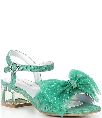 Steve Madden Girls' Tiara Mesh Bow Dress Sandals (Youth)