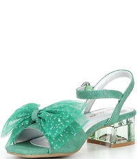 Steve Madden Girls' Tiara Mesh Bow Dress Sandals (Youth)