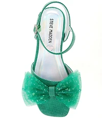 Steve Madden Girls' Tiara Mesh Bow Dress Sandals (Youth)