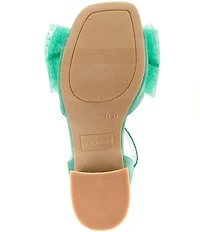 Steve Madden Girls' Tiara Mesh Bow Dress Sandals (Youth)
