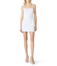 Steve Madden Gisella Scoop Neck Sleeveless Fitted Denim Mini Dress