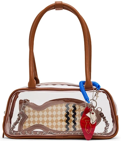 Steve Madden Goldee Clear Shoulder Bag With Fish Pouch