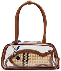 Steve Madden Goldee Clear Shoulder Bag With Fish Pouch