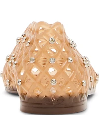 Steve Madden Grove Rhinestone Jelly Slip On Flats