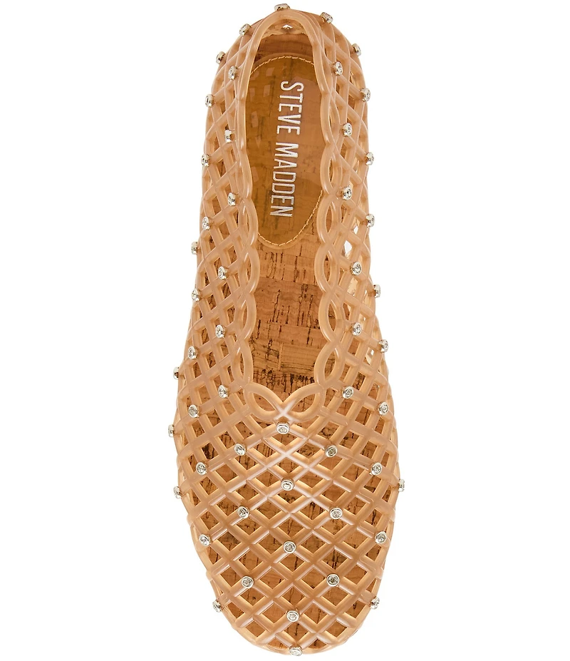 Steve Madden Grove Rhinestone Jelly Slip On Flats