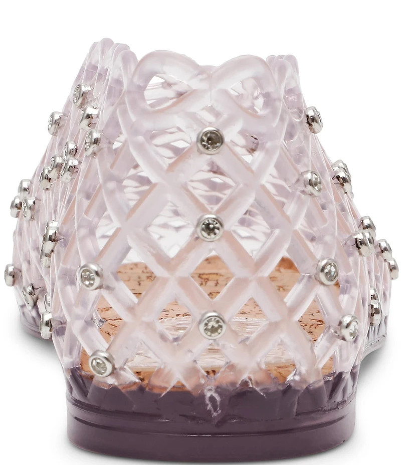 Steve Madden Grove Rhinestone Jelly Slip On Flats
