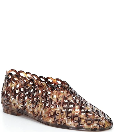 Steve Madden Grove Tortoise Print Jelly Slip On Flats