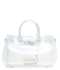Steve Madden Gummy Clear Jelly Top Handle Satchel Bag