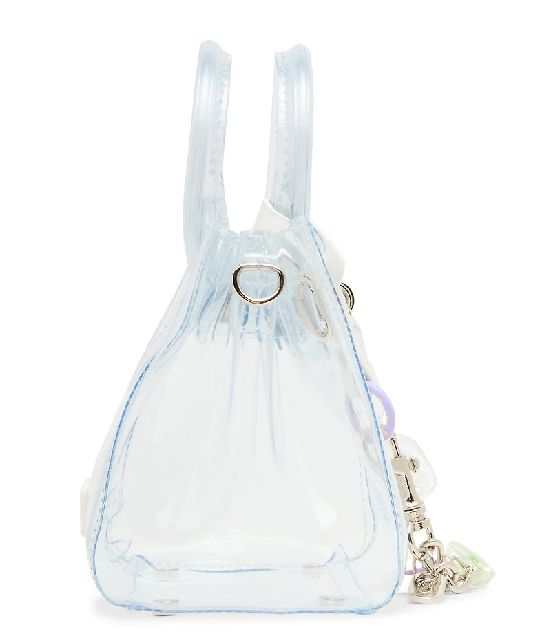 Steve Madden Gummy Clear Jelly Top Handle Satchel Bag