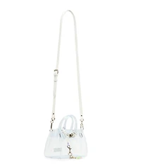 Steve Madden Gummy Clear Jelly Top Handle Satchel Bag