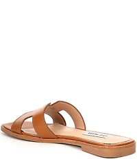 Steve Madden Hadyn Leather Flat Slide Sandals