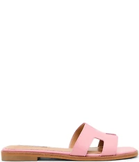 Steve Madden Hadyn Leather Flat Slide Sandals