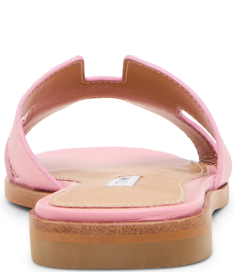 Steve Madden Hadyn Leather Flat Slide Sandals