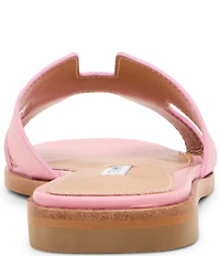 Steve Madden Hadyn Leather Flat Slide Sandals