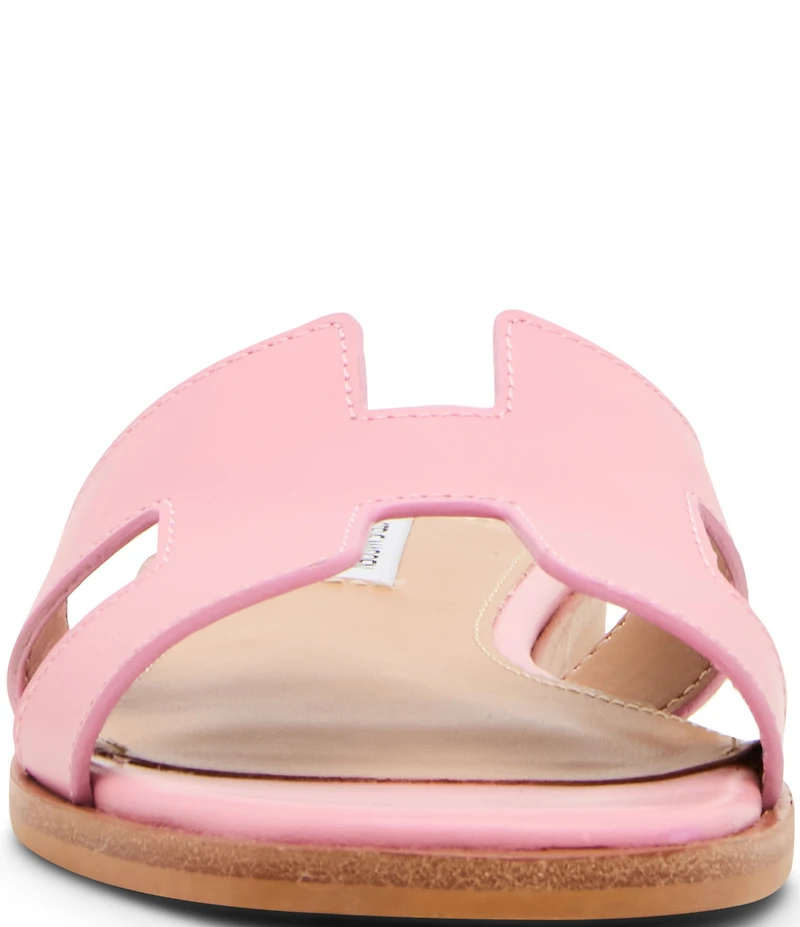 Steve Madden Hadyn Leather Flat Slide Sandals