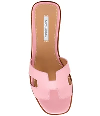 Steve Madden Hadyn Leather Flat Slide Sandals