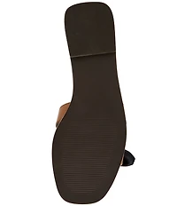 Steve Madden Hadyn Leopard Scarf Leather Flat Slide Sandals