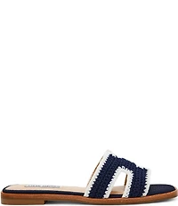 Steve Madden Hadyn Macrame Woven Flat Slide Sandals