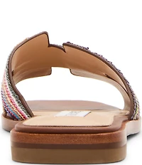 Steve Madden Hadyn Sequin Embellished Flat Slide Sandals
