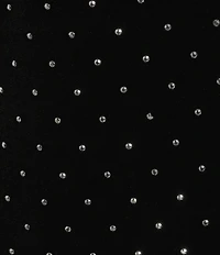 Steve Madden Hailee Studded Crew Neck Long Sleeve Velvet Midi Bodycon Dress