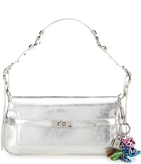 Steve Madden Halston Metallic Belt Buckle Shoulder Bag