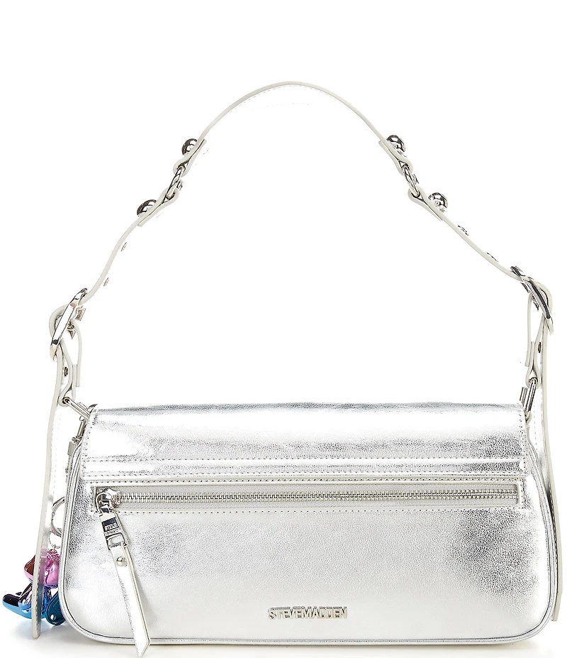 Steve Madden Halston Metallic Belt Buckle Shoulder Bag