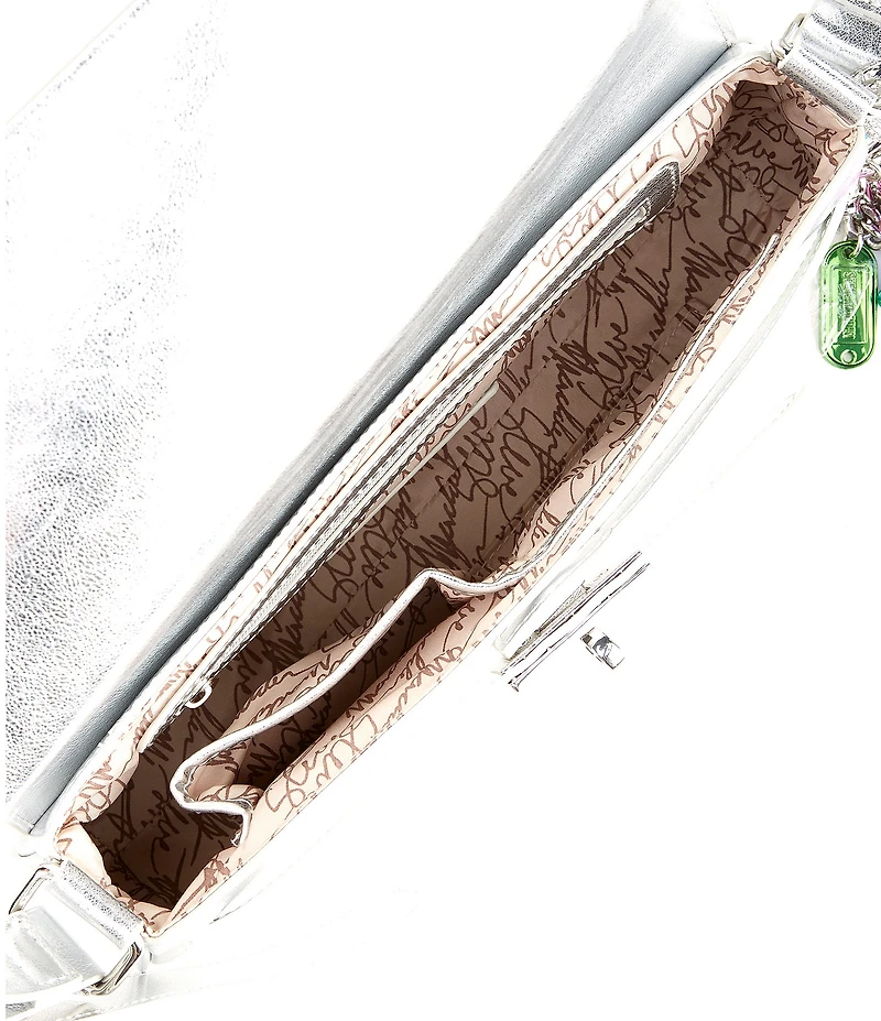 Steve Madden Halston Metallic Belt Buckle Shoulder Bag