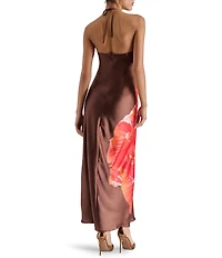 Steve Madden Halter Neck Floral Maxi Dress