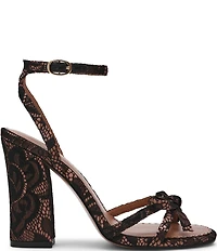 Steve Madden Hara Satin Lace Bow Detail Ankle Strap Dress Sandals