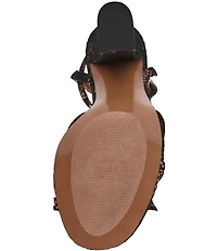 Steve Madden Hara Satin Lace Bow Detail Ankle Strap Dress Sandals