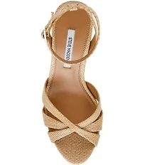 Steve Madden Harbor Raffia Wedge Sandals