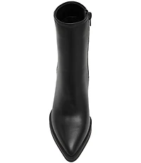 Steve Madden Harden Leather Snip Toe Booties