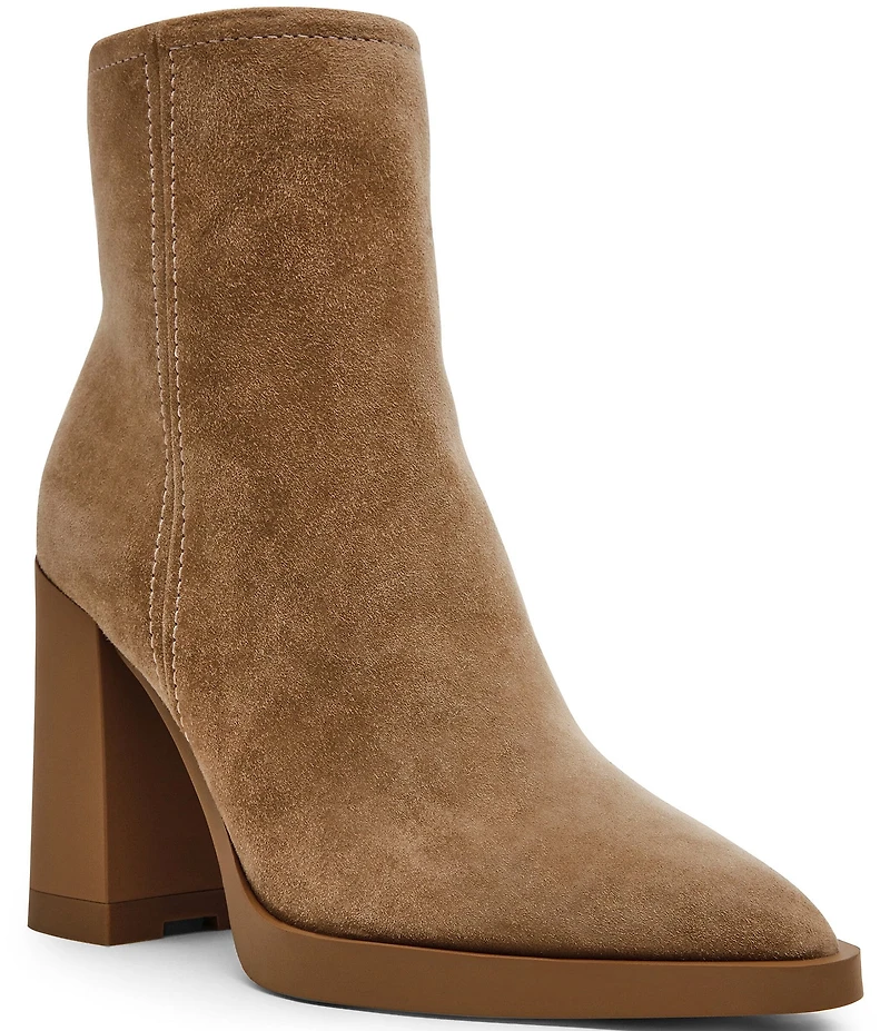 Steve Madden Harden Suede Snip Toe Booties