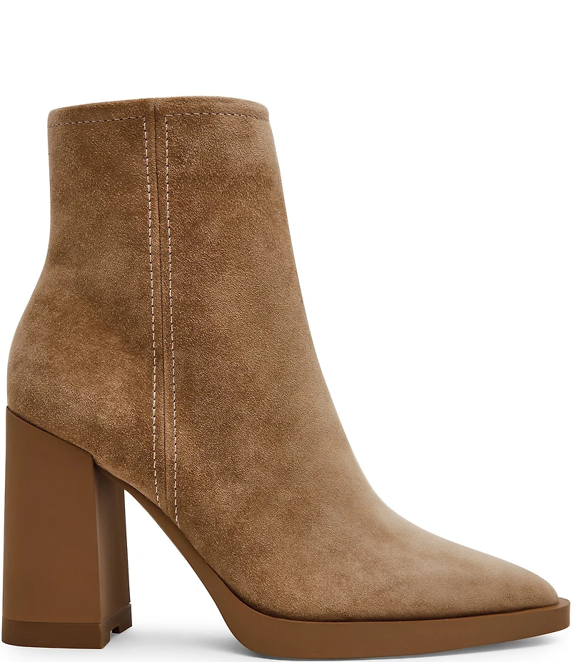 Steve Madden Harden Suede Snip Toe Booties