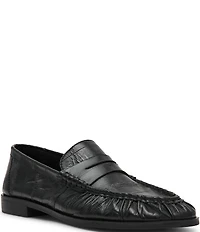 Steve Madden Hartly Crinkle Leather Penny Loafers