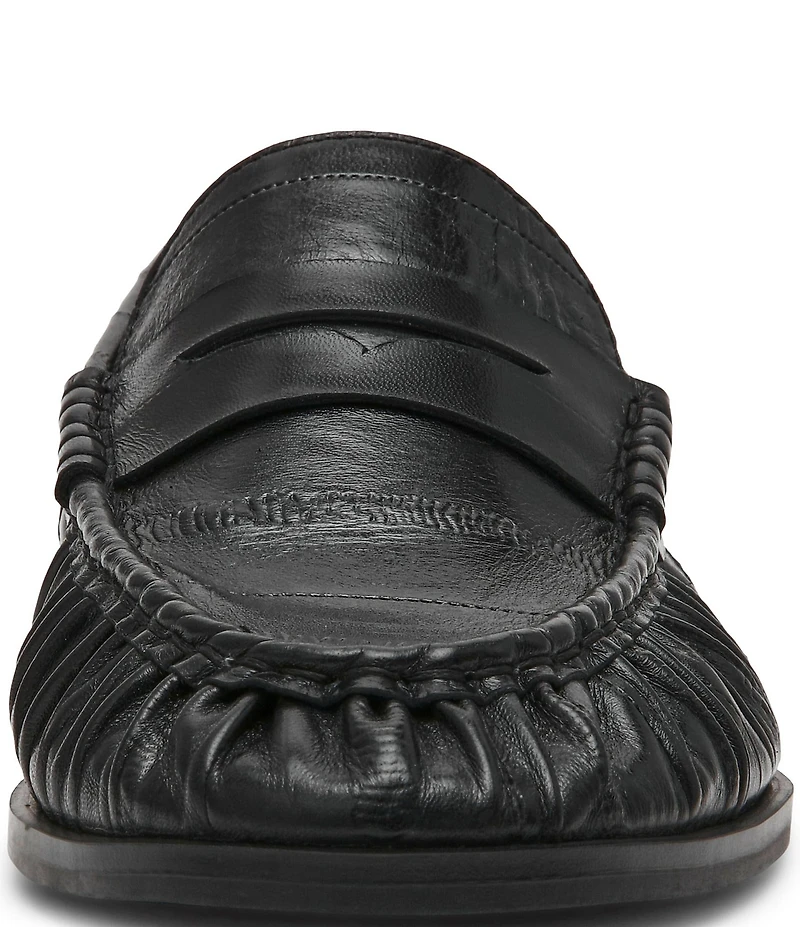 Steve Madden Hartly Crinkle Leather Penny Loafers