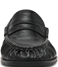 Steve Madden Hartly Crinkle Leather Penny Loafers