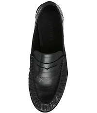 Steve Madden Hartly Crinkle Leather Penny Loafers