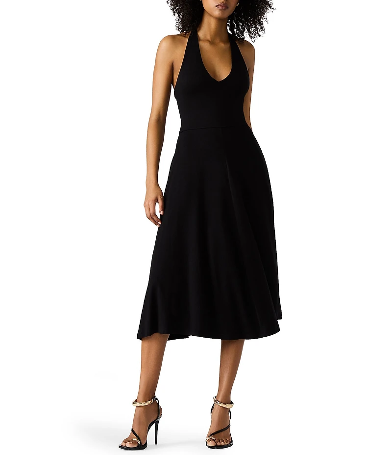 Steve Madden Hazel Halter Neck Sleeveless Midi Dress