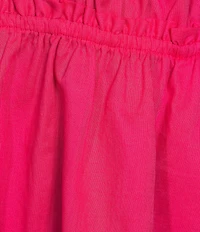 Steve Madden Heather Square Neck Smocked Sleeveless Mini Babydoll Dress