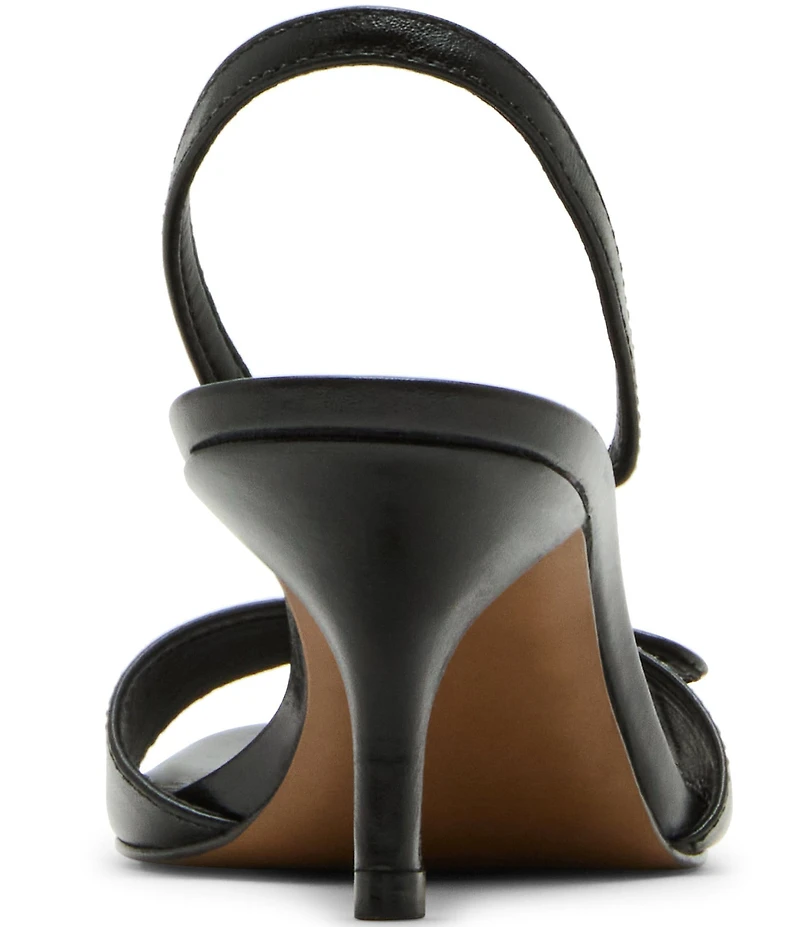 Steve Madden Henrietta Nappa Leather Buckle Hardware Slingback Dress Sandals