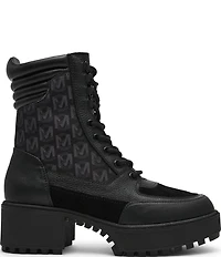 Steve Madden Hiker Leather Logo Chunky Lugged Platform Booties