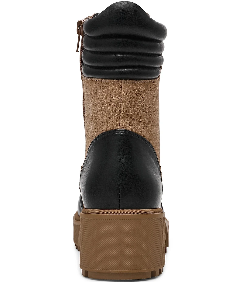 Steve Madden Hiker Mixed Logo Chunky Lugged Platform Booties