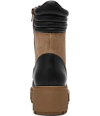 Steve Madden Hiker Mixed Logo Chunky Lugged Platform Booties